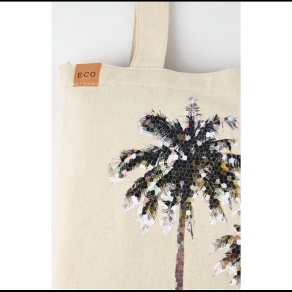Palm Tree Summer Beach Tote - Picture 2 of 5